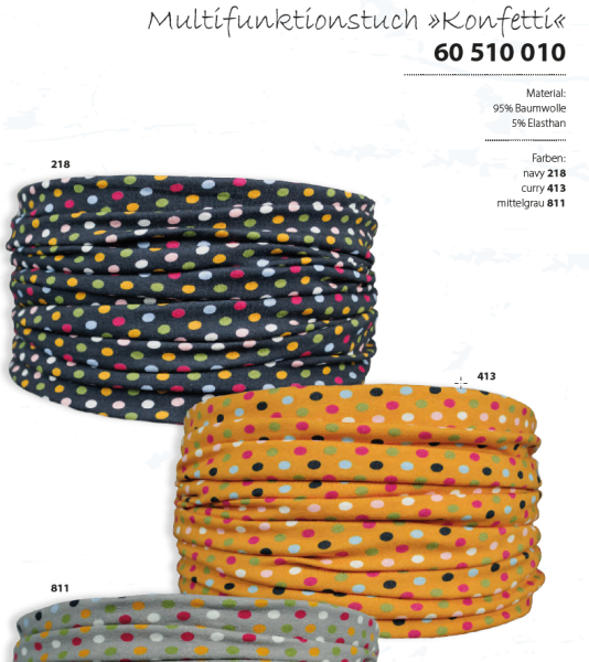 Multifunktionstuch Konfetti